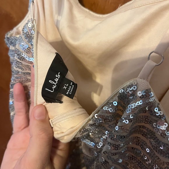 silver sequins homecoming dress - Picture 5 of 5